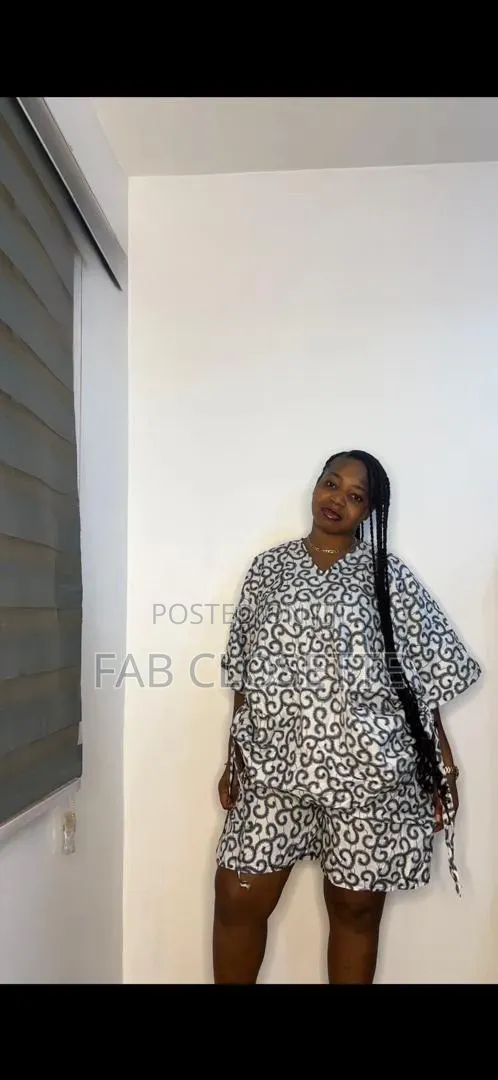 Jumpsuit, Leopard Print Skirt Two Piece Ankara Set