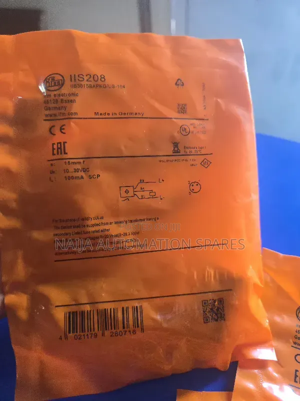 IFM | Inductive Sensor M30 | Iis208 | Iib3015bapkg/ Us-104