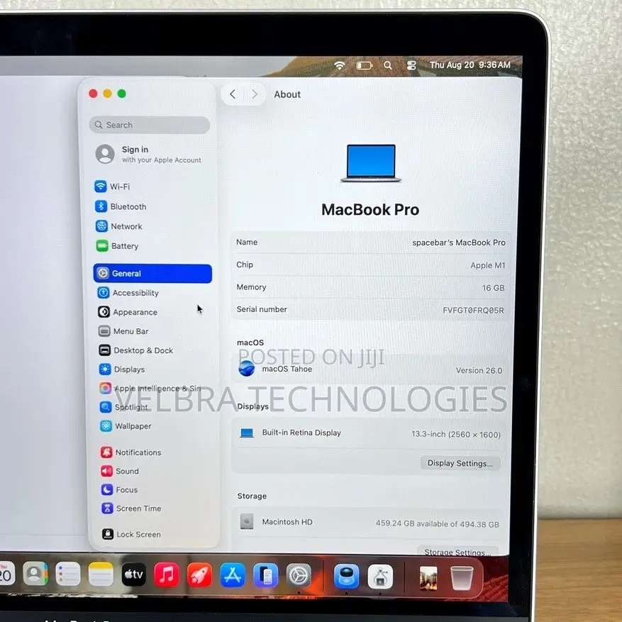 Laptop Apple MacBook Pro 2020 M1 16GB Apple M1 SSD 512GB