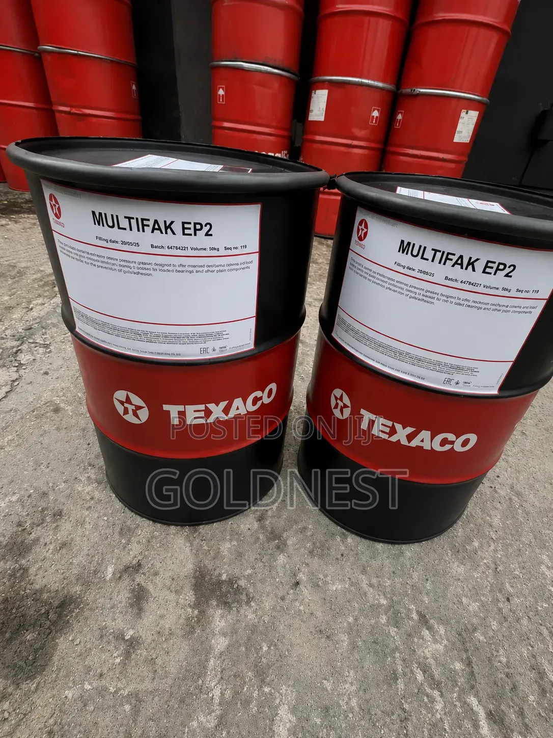 50kg Drum of Texaco Multifak EP