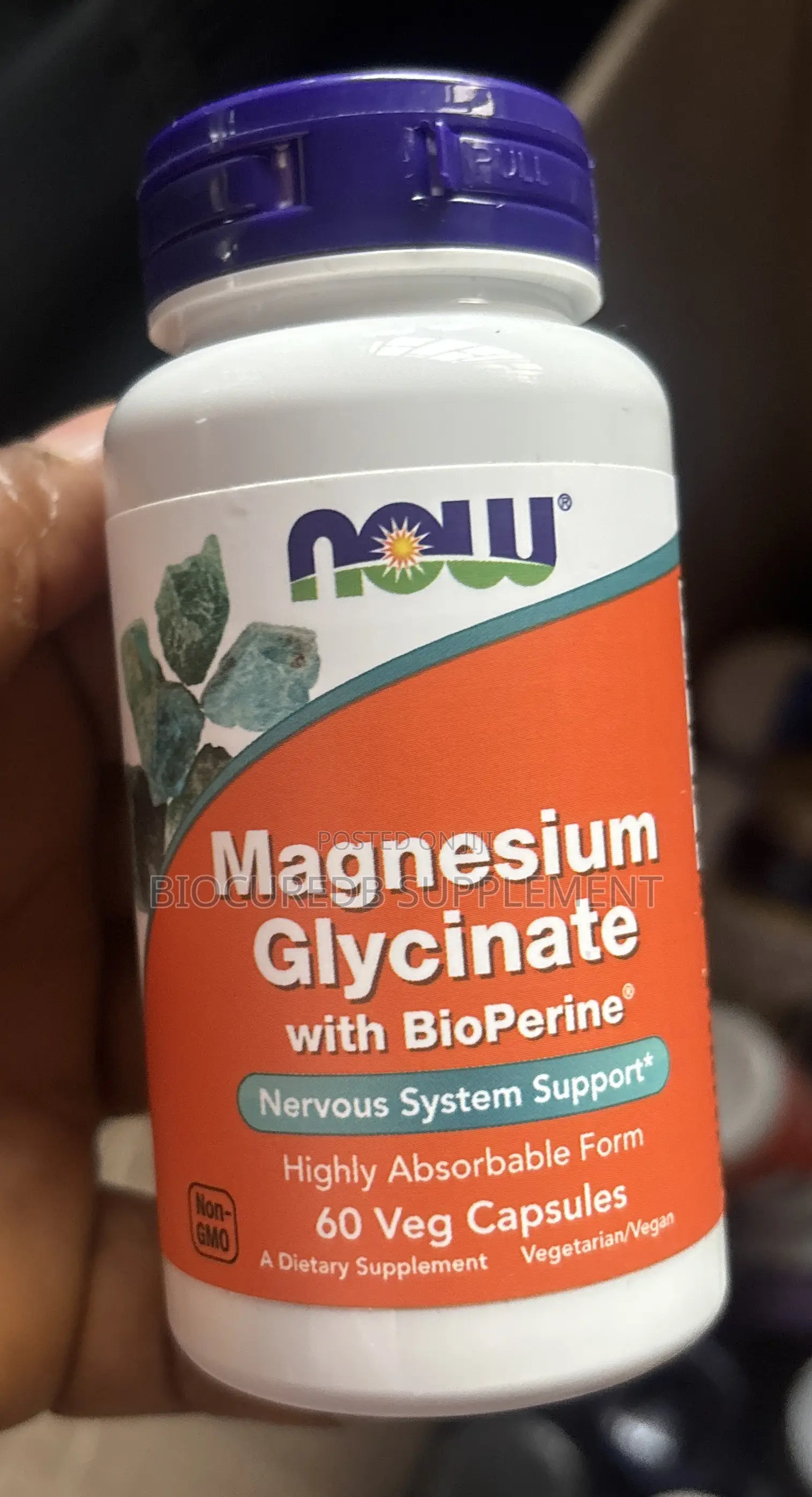 NOW Magnesium Glycinate With Bioperine 60caps
