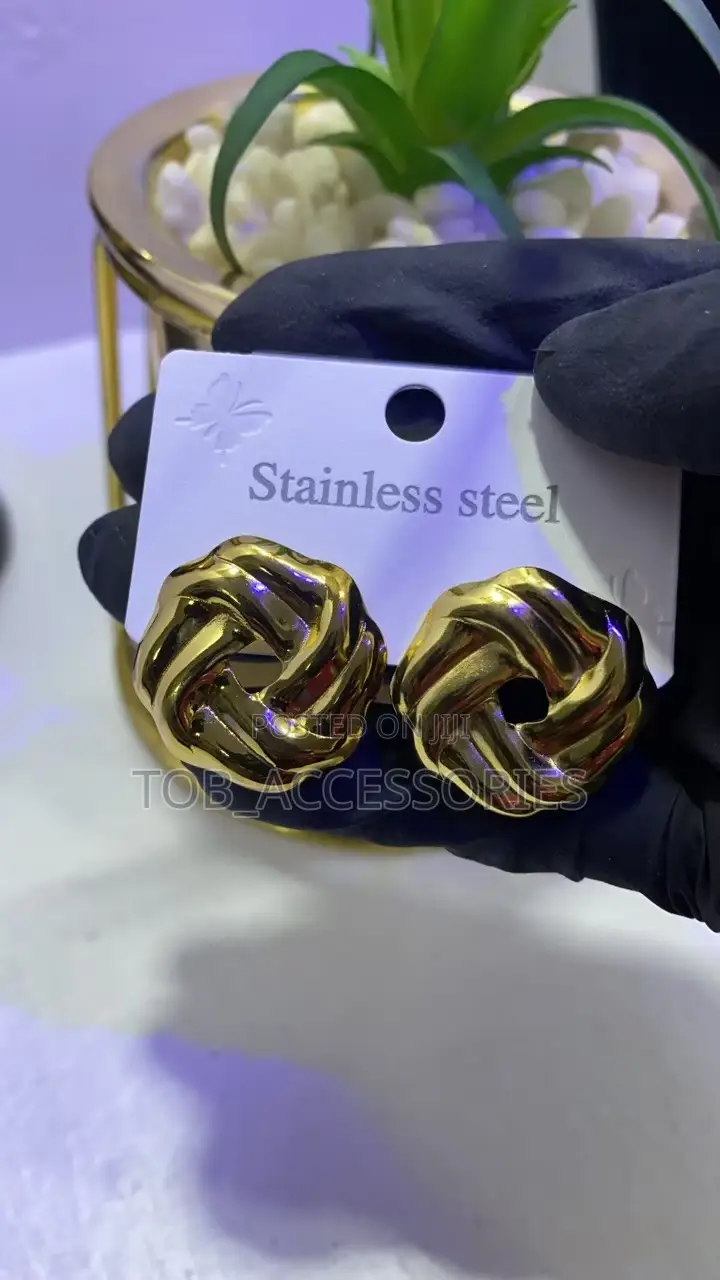 Twisted Knot Statement Earrings