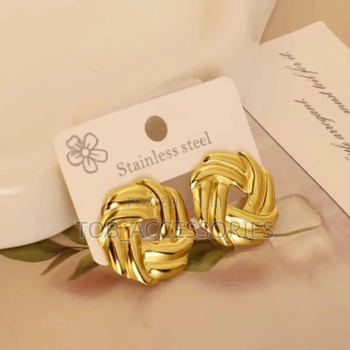 Twisted Knot Statement Earrings