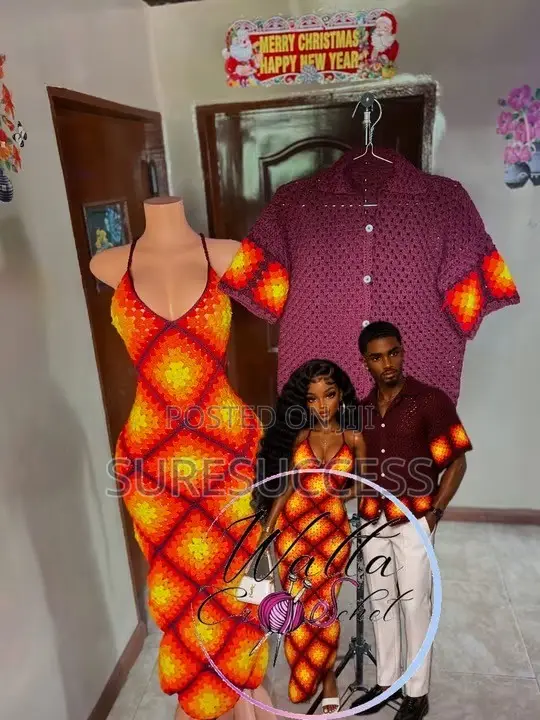 Handmade Couples Matching Crochet Set