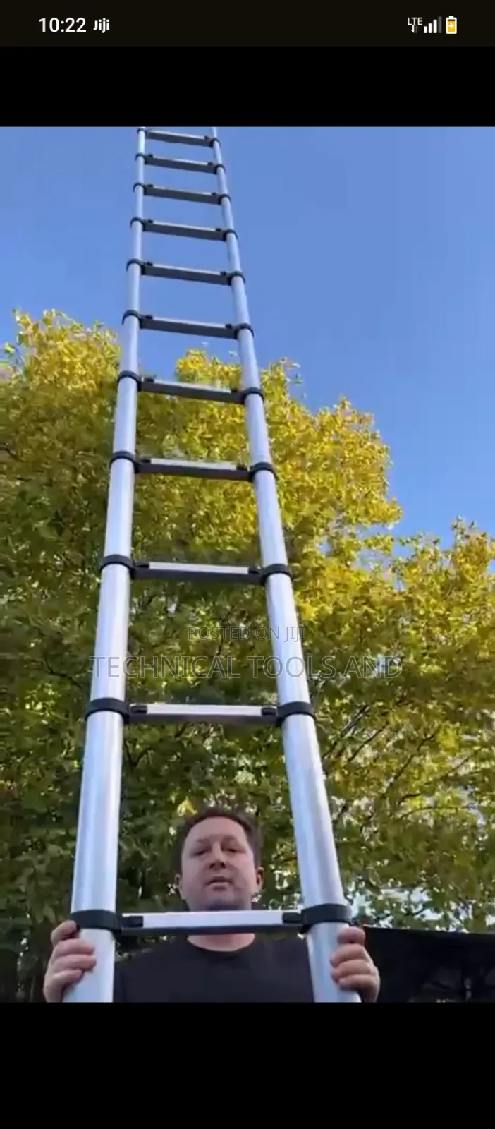 Telescopic Extension Ladder.