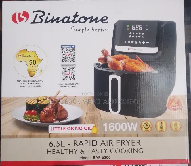 Original Binatone Air Fryer (6.5 Litres)