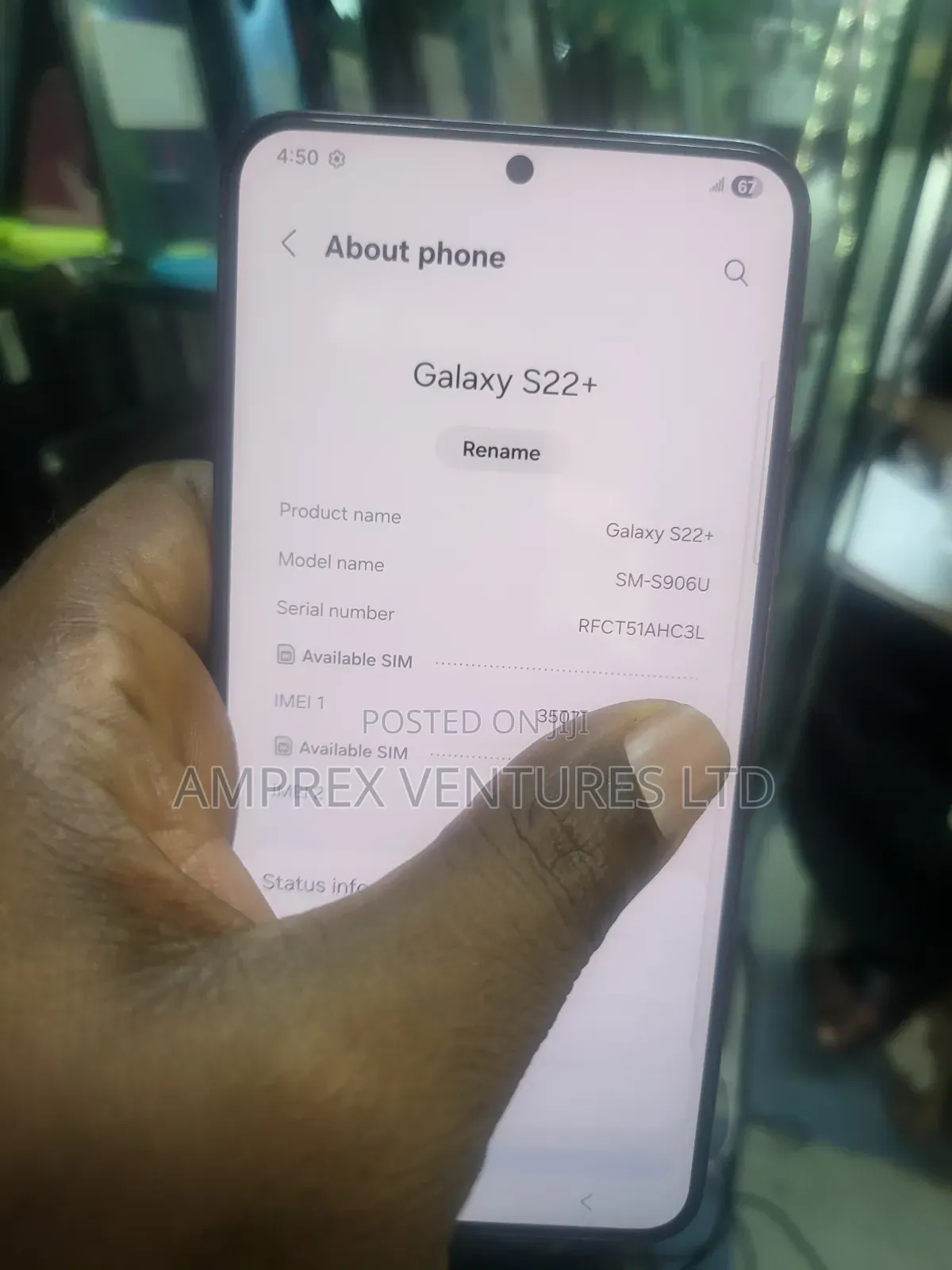 Samsung Galaxy S22+ 5G 128 GB Black