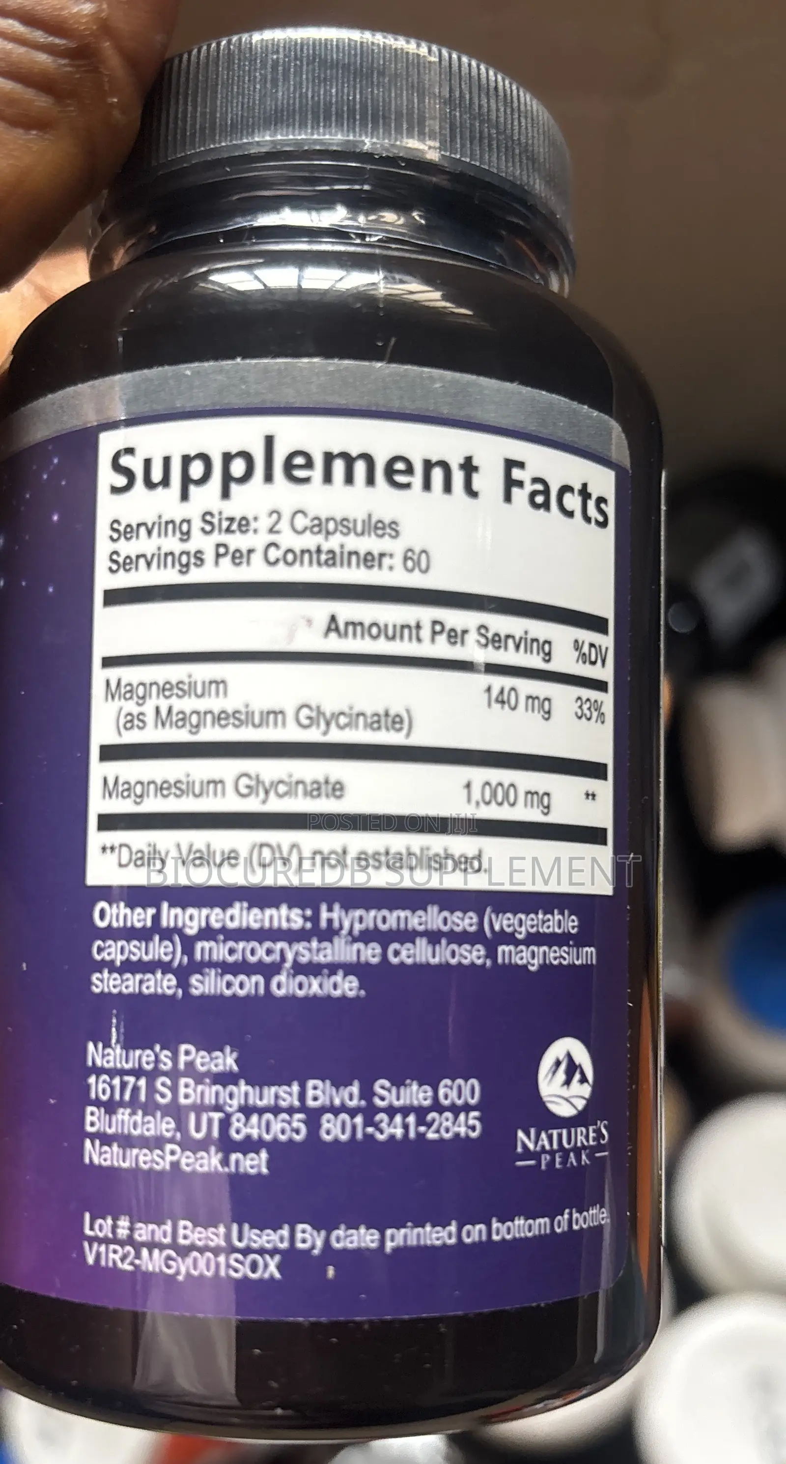Magnesium Glycinate 1,000mg 120caps
