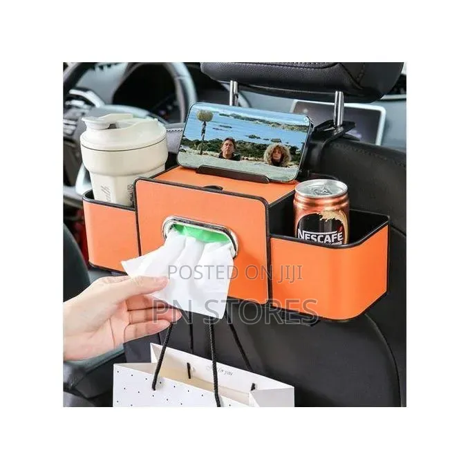 Car Organizer With Tissue Holder