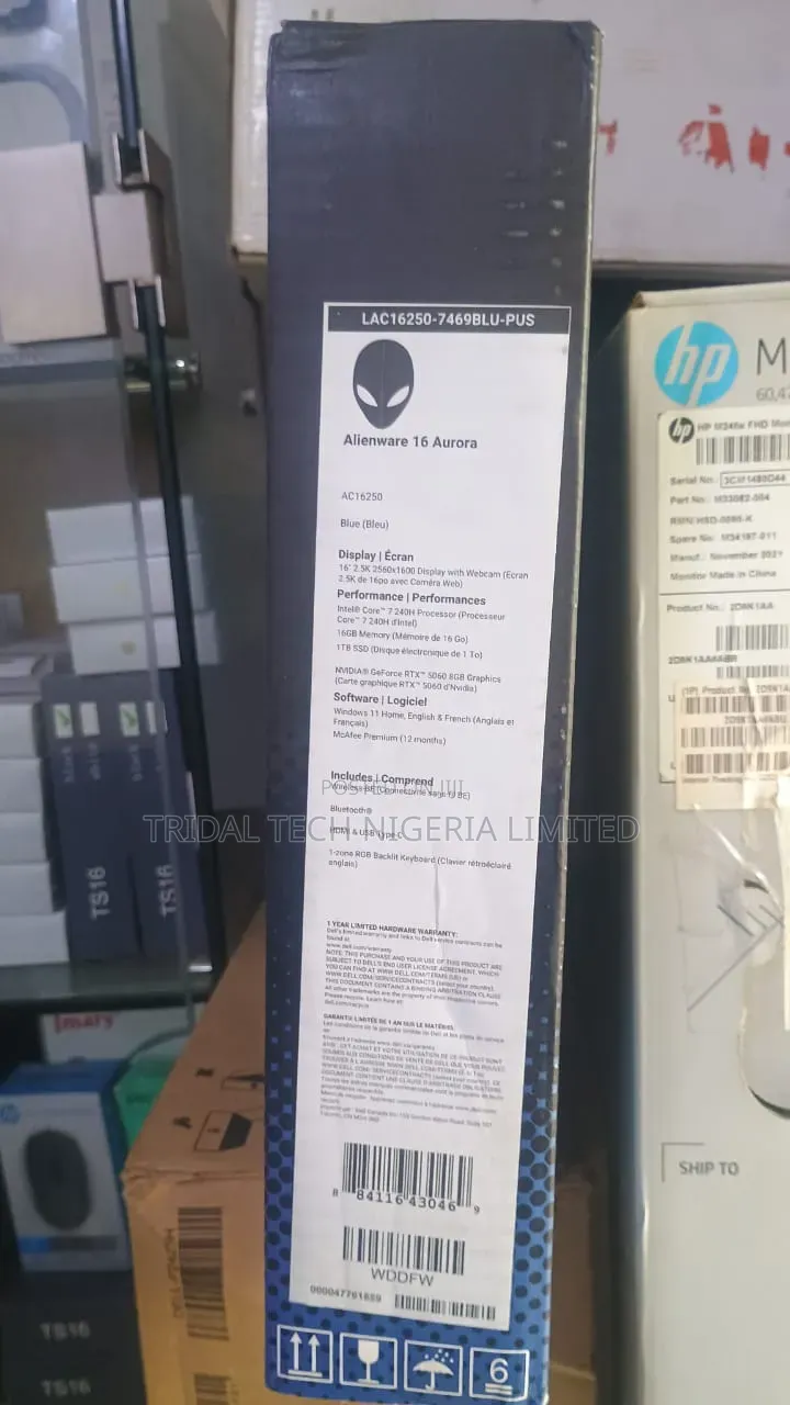 New Laptop Alienware 16 Aurora 16GB Intel Core 7 SSD 1T