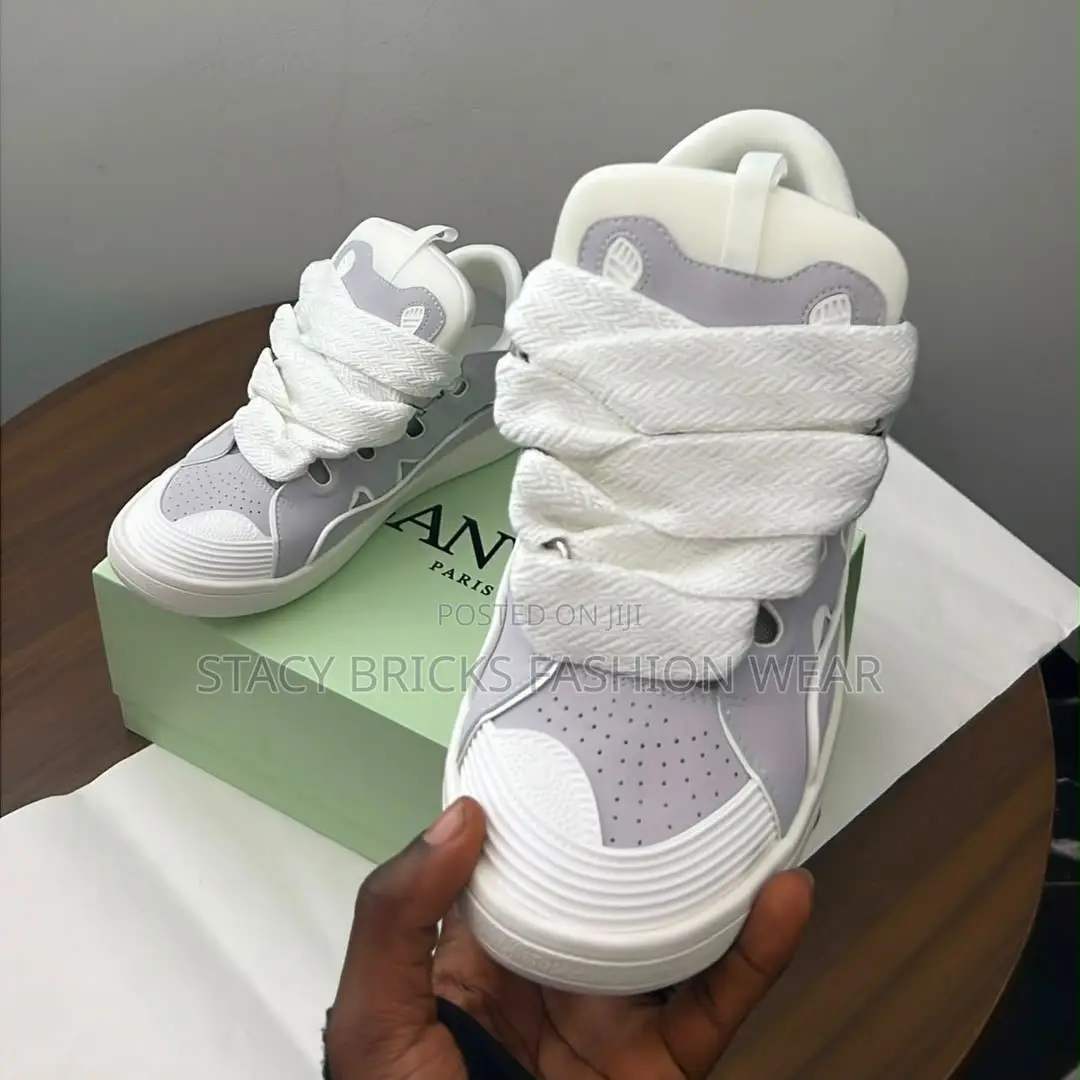 *Lanvin Curb Grey Colorway Sneakers; Now Available in Store*