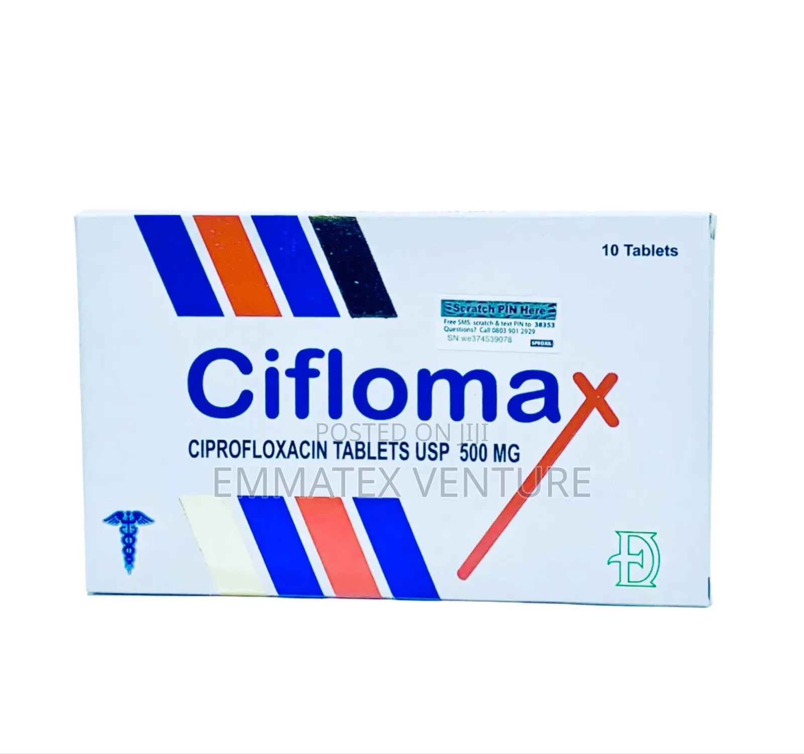 Ciflomax Tablet 500mg (Ciprofloxacin) X10