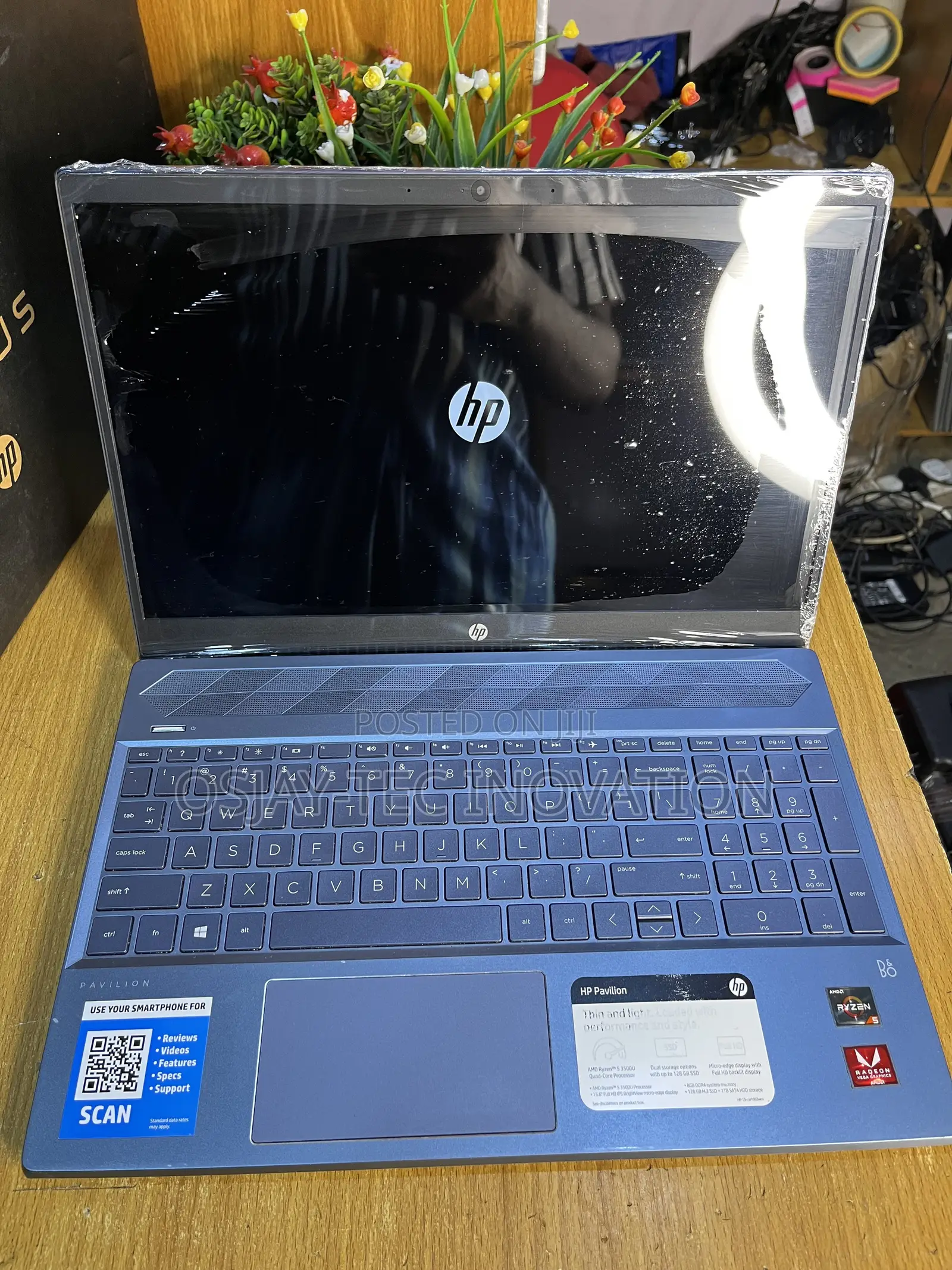 Laptop HP Pavilion 15-cs3063cl 8GB AMD Ryzen 5 HDD+SSD 128GB
