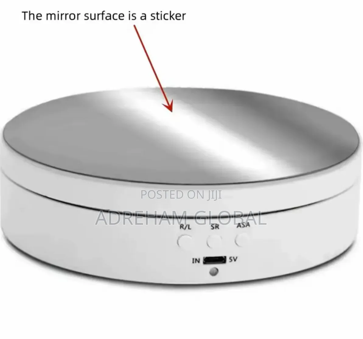 3Speeds Rotating Turntable 360° Electric Swivelling Jewelry Display