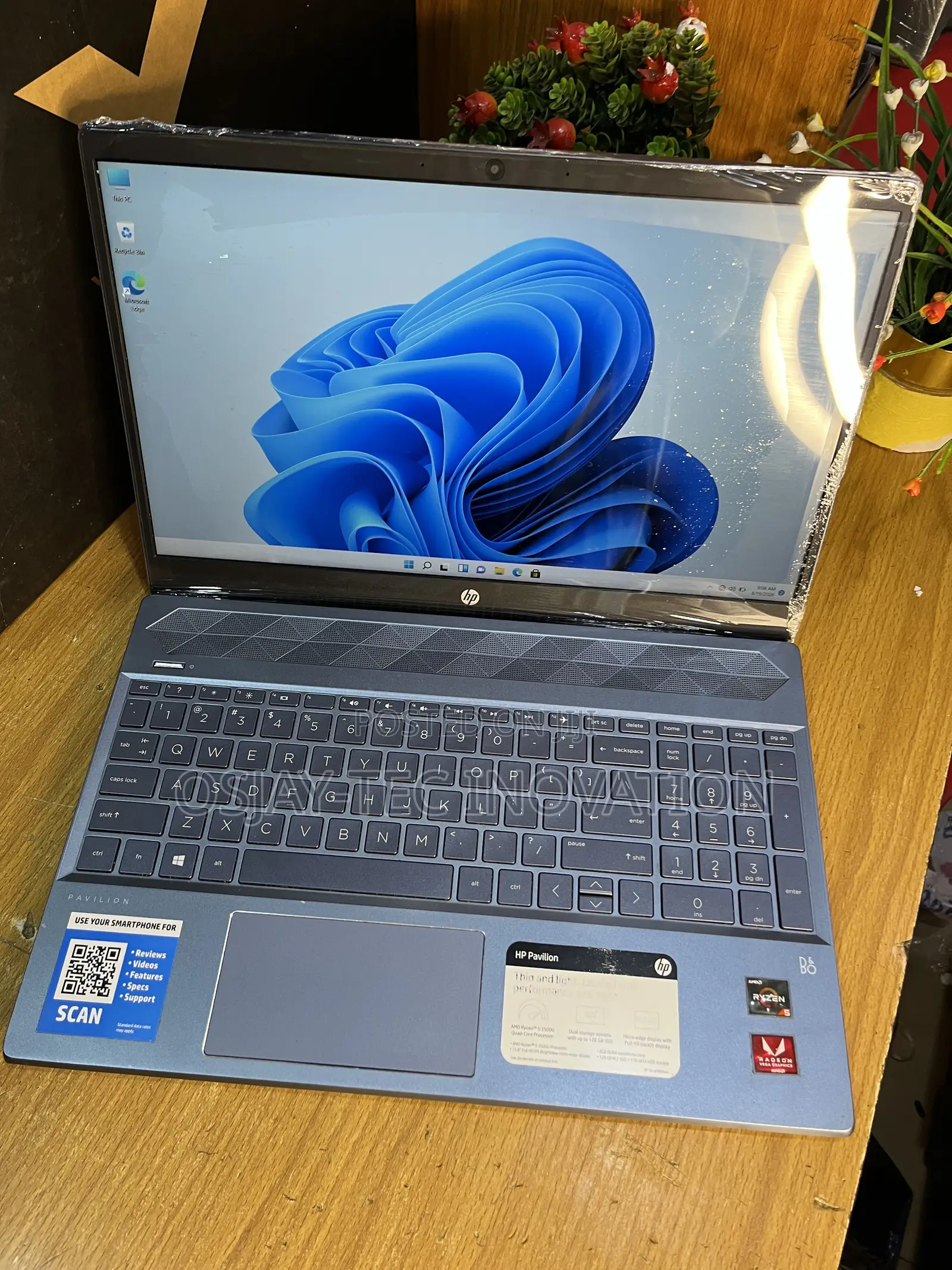 Laptop HP Pavilion 15-cs3063cl 8GB AMD Ryzen 5 HDD+SSD 128GB