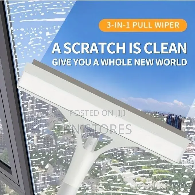 3in1 Glass Cleaning Tool for Windows Mirrors and Shower Doors