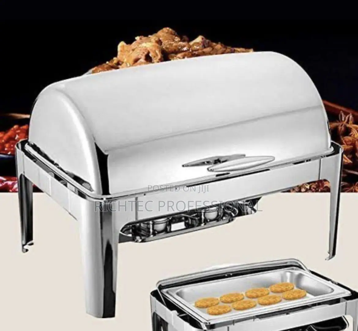 Quality Roll-Top Stainless Steel Chafing Dish – Commercial Food Warmer
