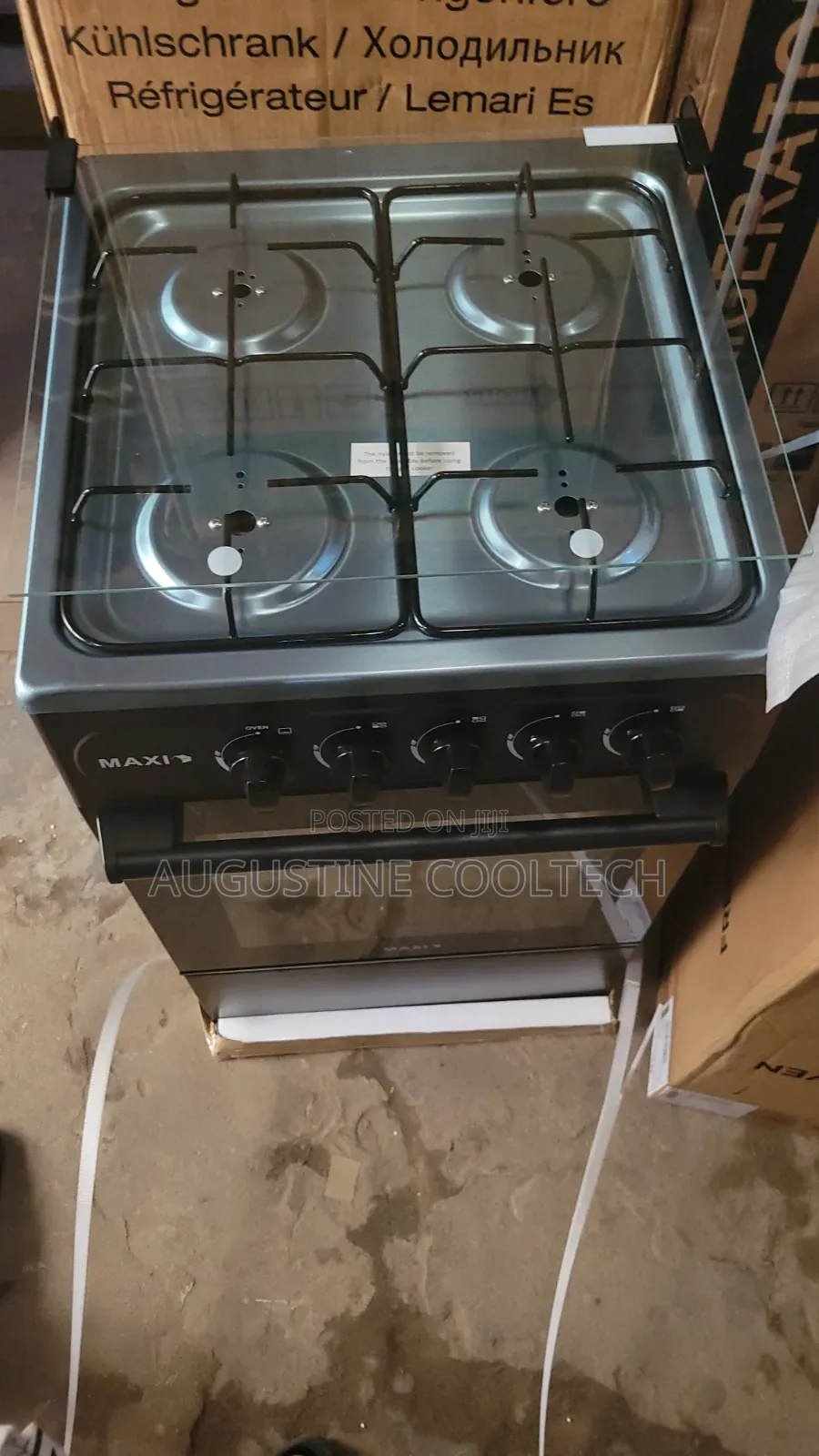 Brand New Maxi Gascooker 4 Burner Black