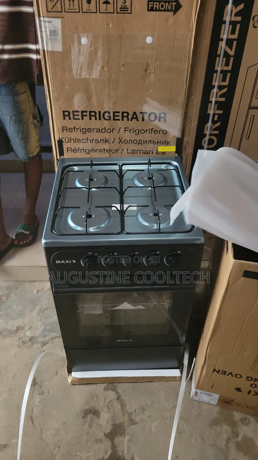 Brand New Maxi Gascooker 4 Burner Black