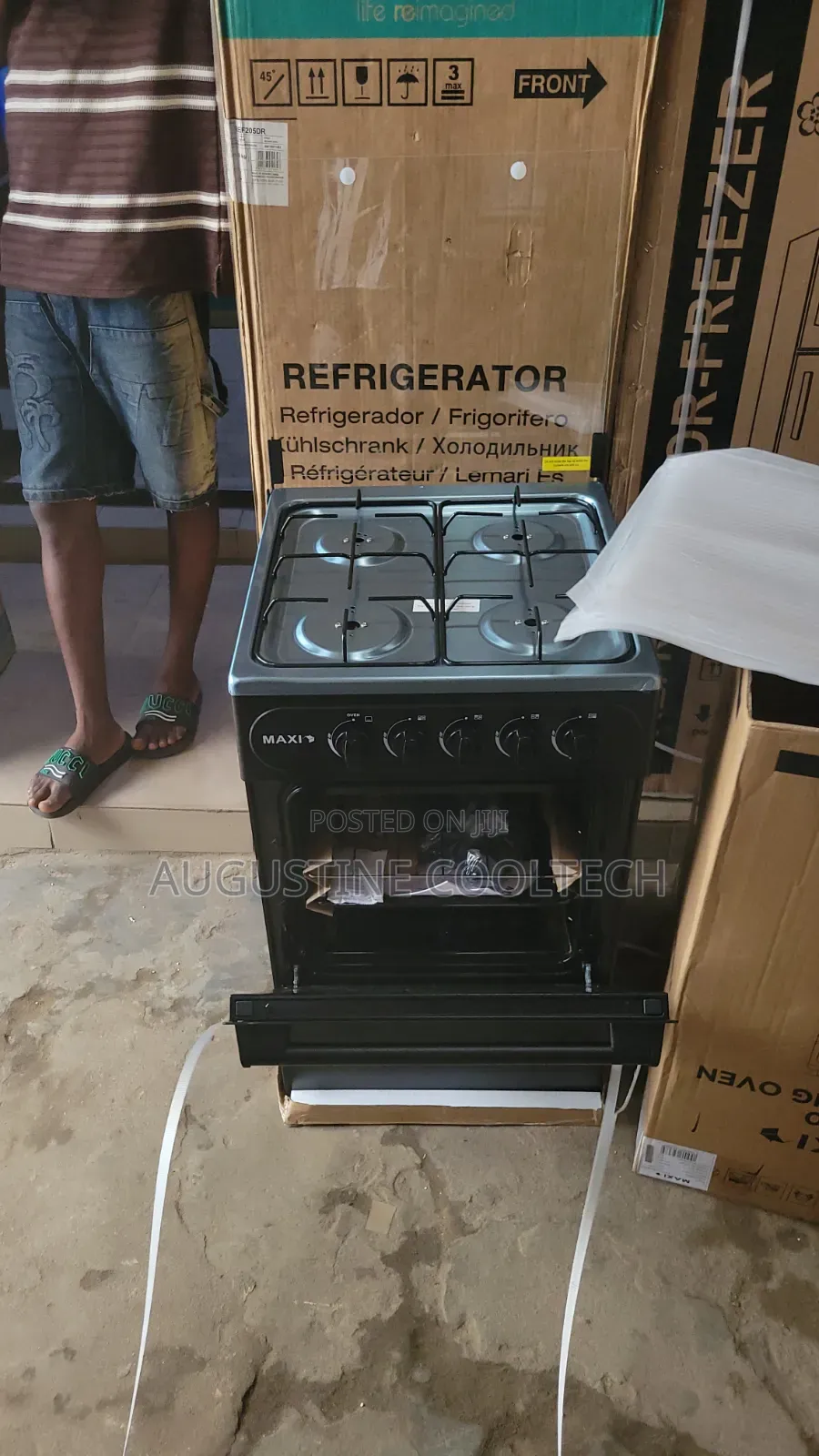 Brand New Maxi Gascooker 4 Burner Black