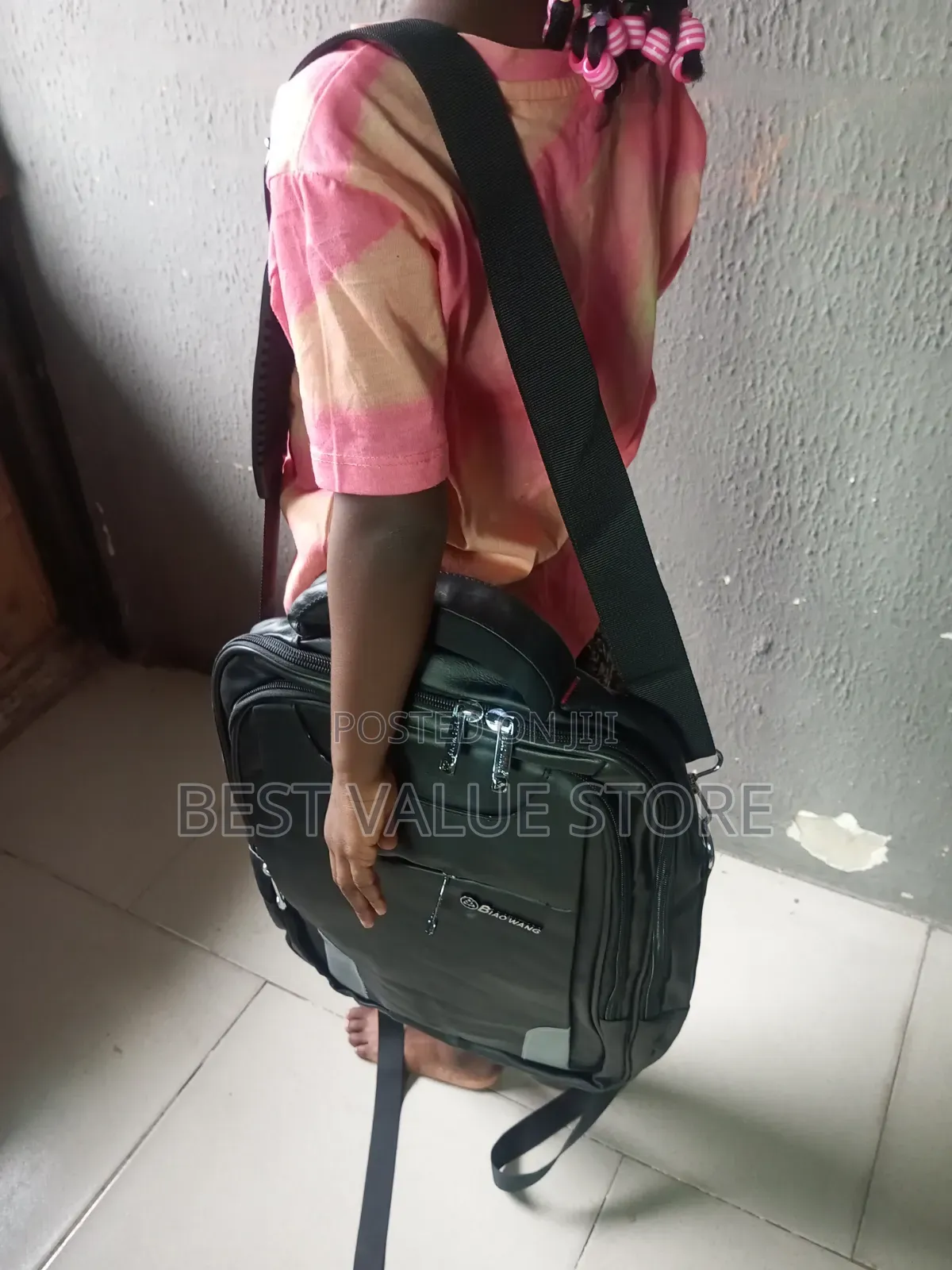 Children 2in1 Carriage Leather School Bag With 3 Partition Age