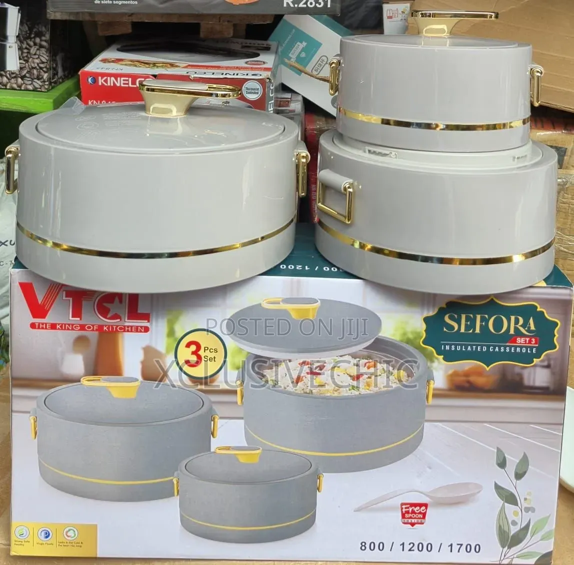 VTCL Sefora 3-Piece Insulated Casserole Set