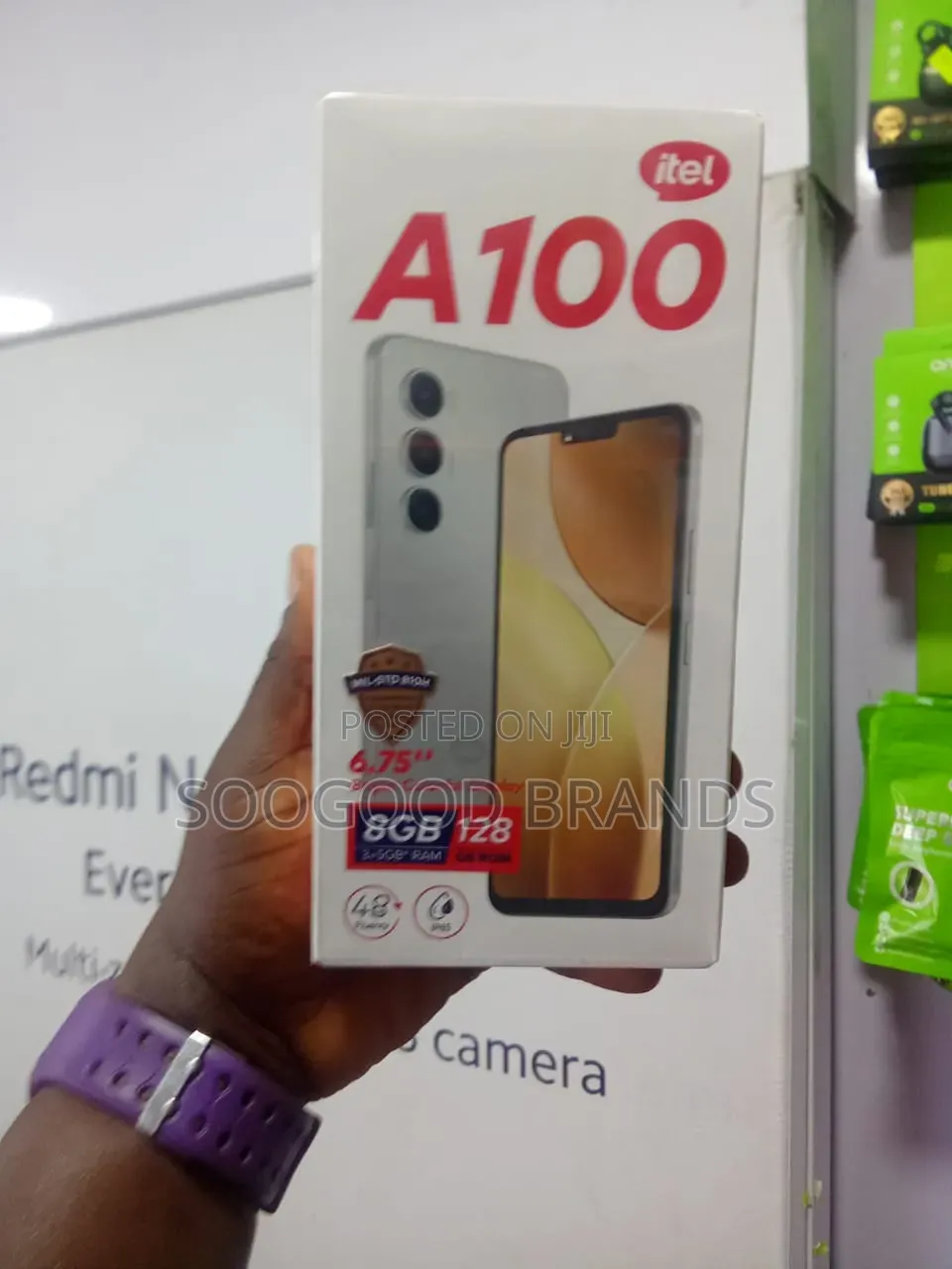 New Itel A100 128 GB Black