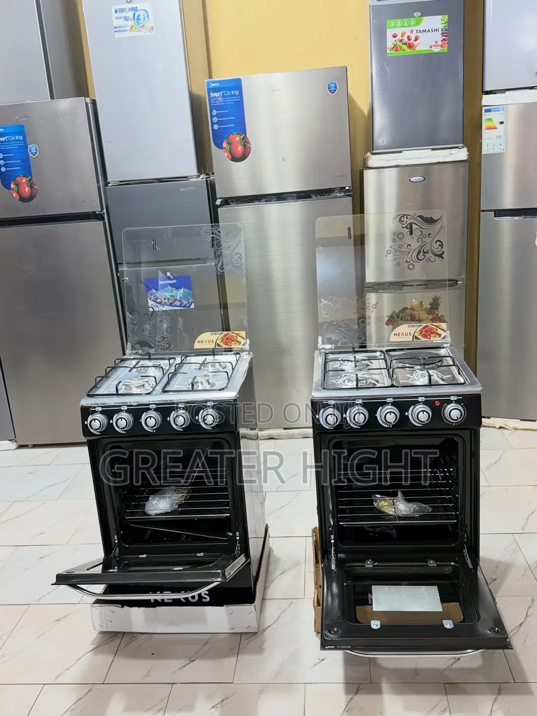 Nexus Standing Gas Cooker
Size: 50BY50
3 Burner 1 Electric