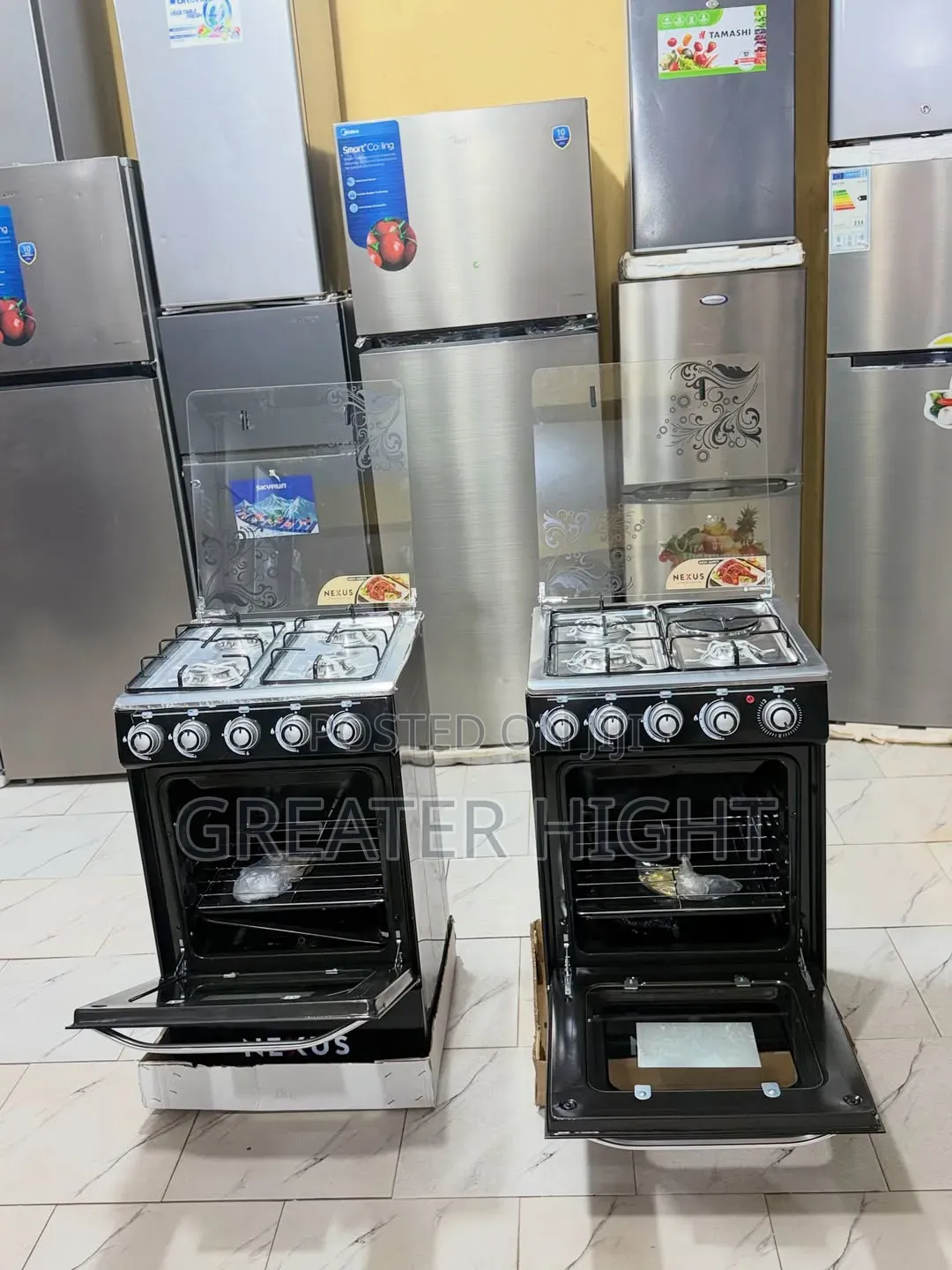 Nexus Standing Gas Cooker
Size: 50BY50
3 Burner 1 Electric