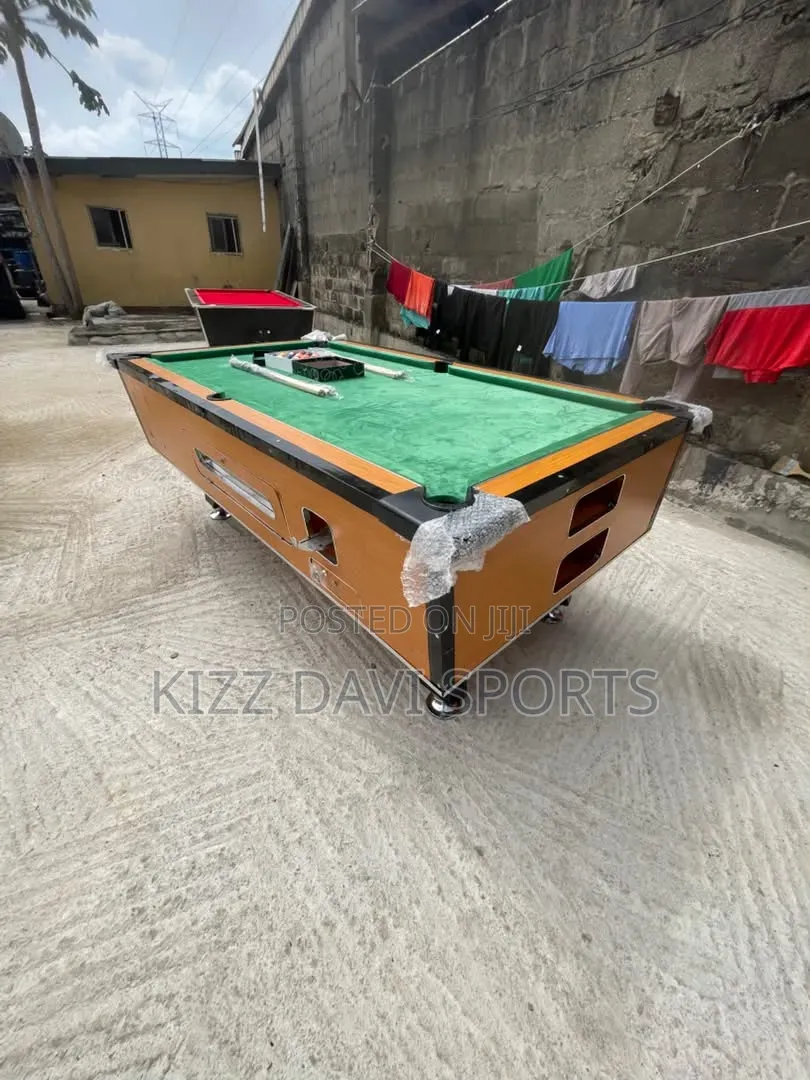 Marble and Coin Operated Snooker Board