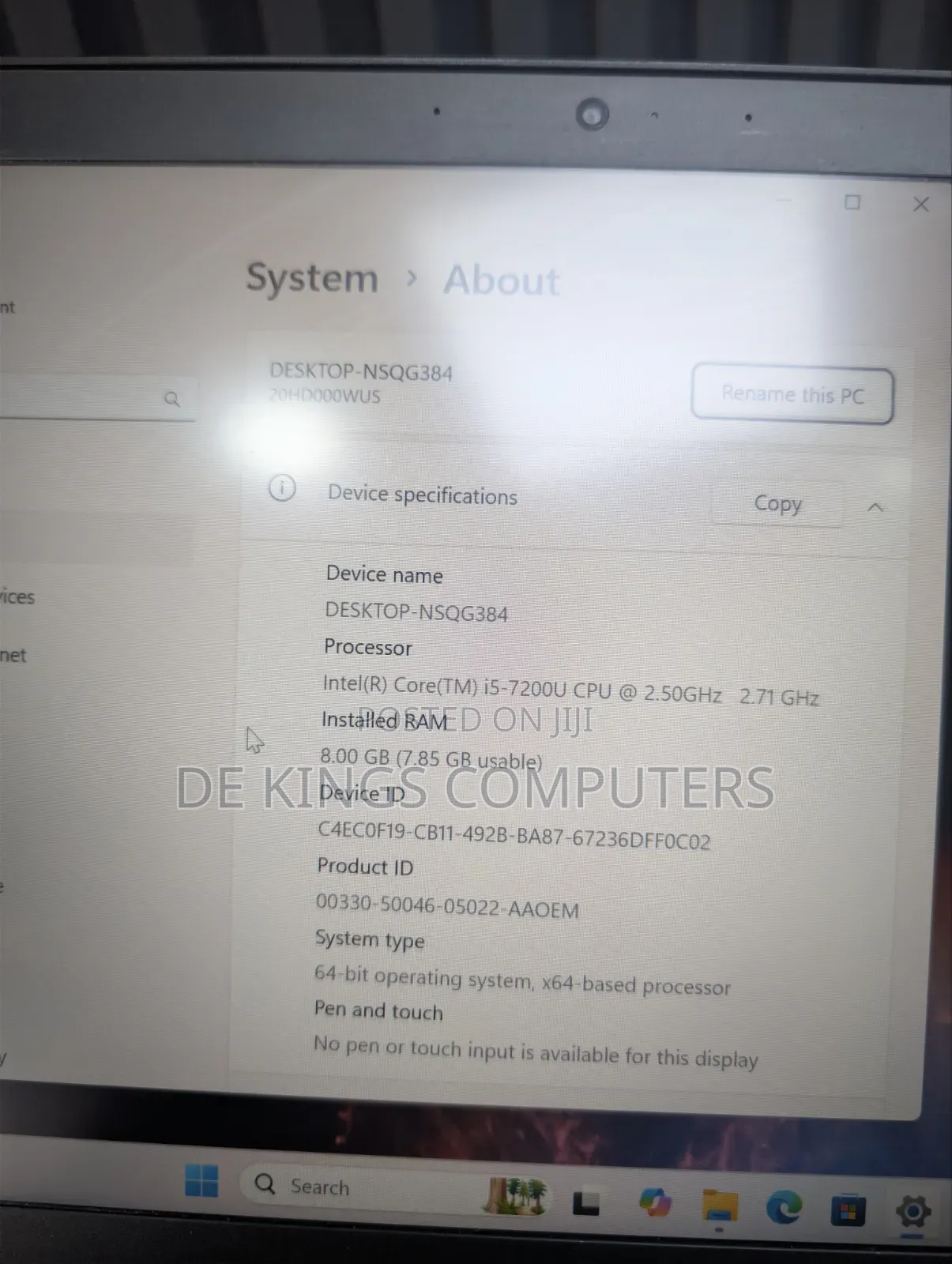 Laptop Lenovo ThinkPad T470 8GB Intel Core i5 SSD 256GB