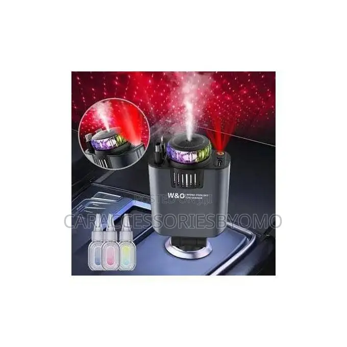 5in1 Aroma Diffuser Star Light Car Charger