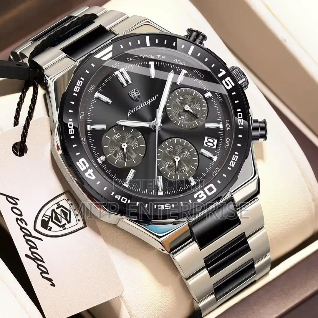 Men’s Luxury Chronograph Stainless Steel Watch