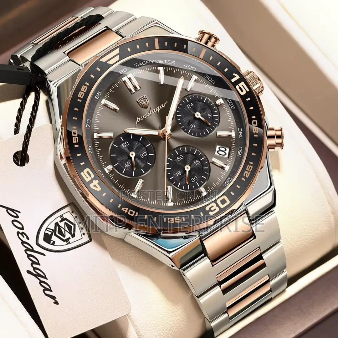 Men’s Luxury Chronograph Stainless Steel Watch