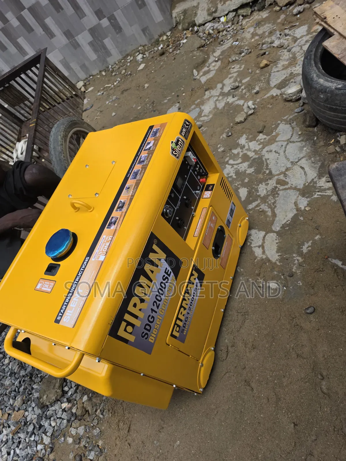Firman Diesel Soundproof Gen Model Sdg12000se 10.5kva 100%copper Coil