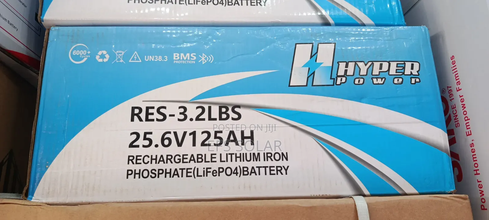 Hyper Power 3.2kWh 25.6V 125Ah LiFePO4 Lithium Battery