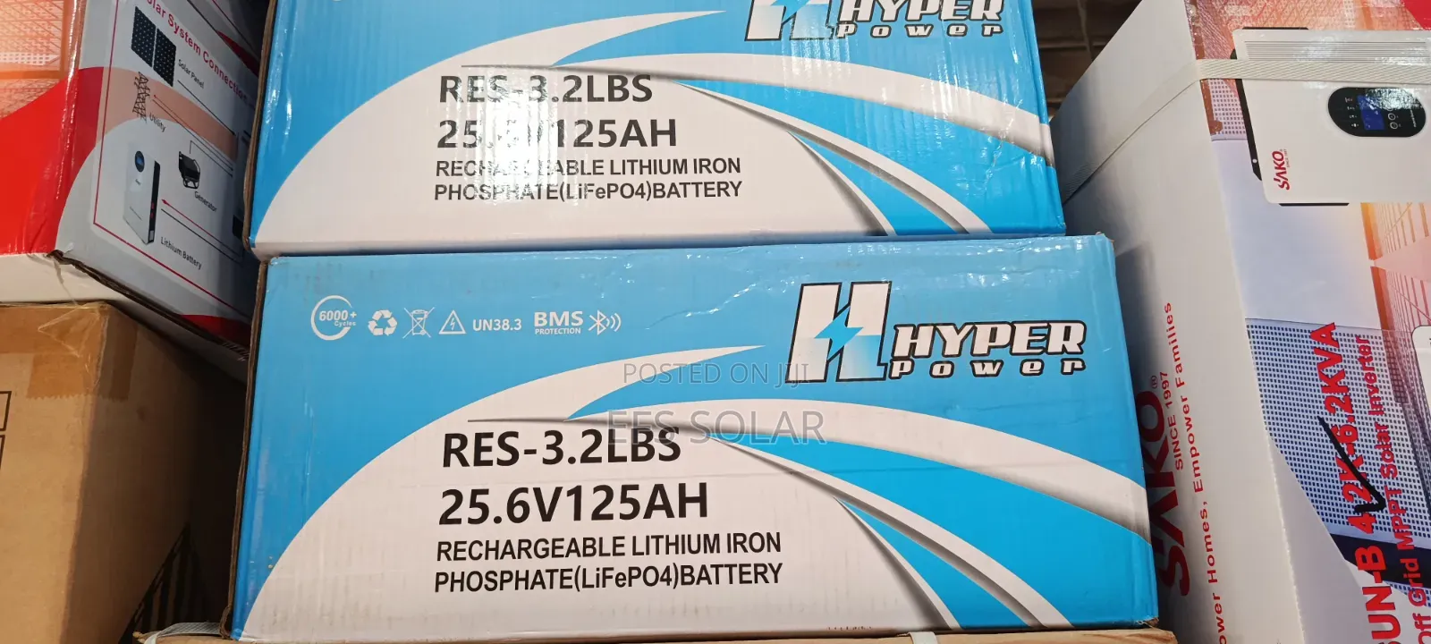 Hyper Power 3.2kWh 25.6V 125Ah LiFePO4 Lithium Battery