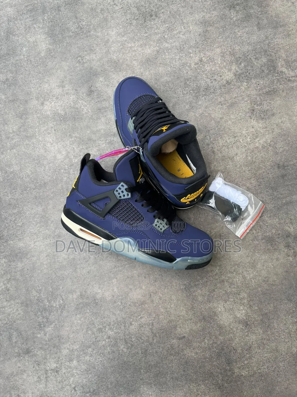 Original Nike Air Jordan 4 Retro Lakers (GS)