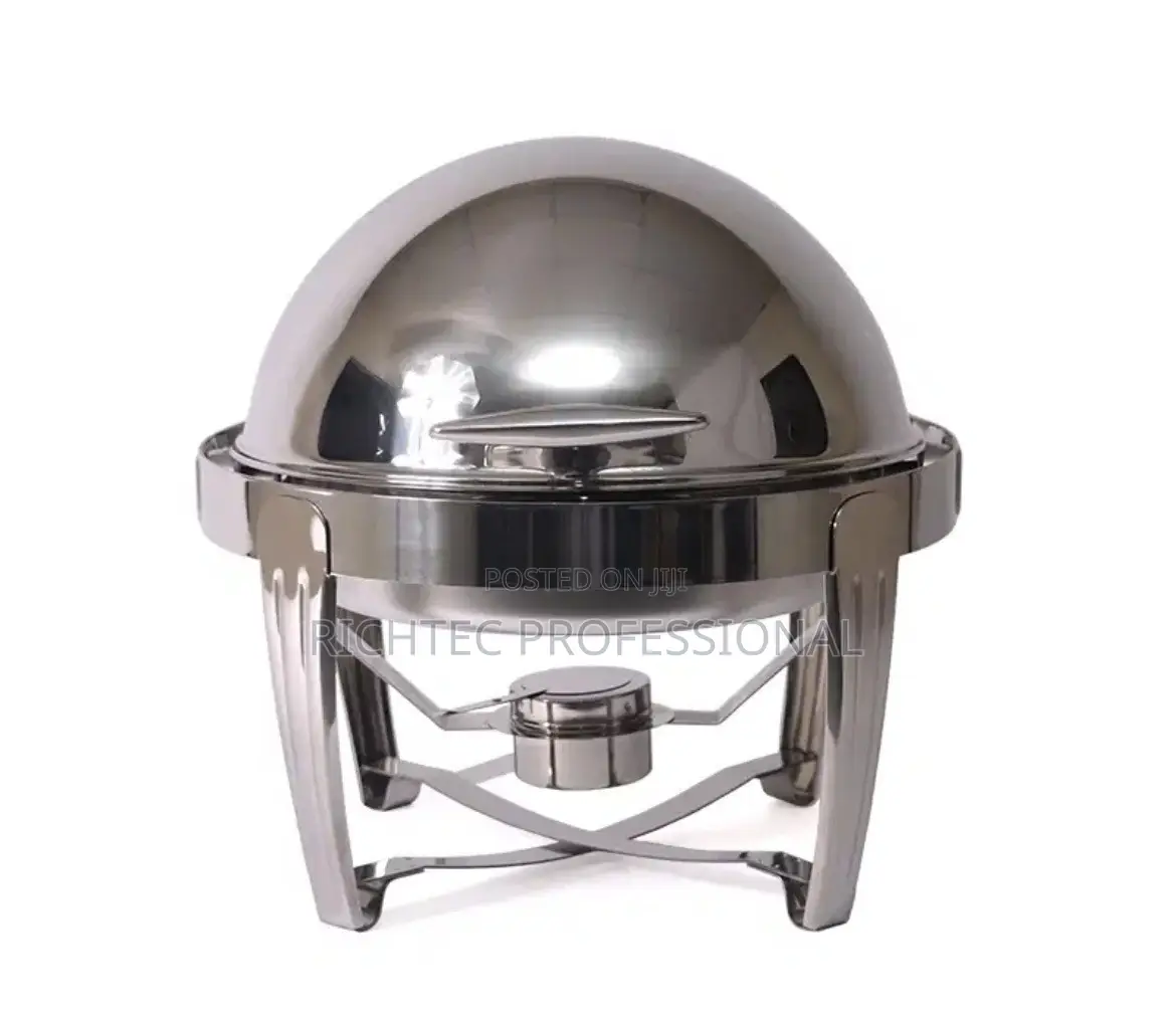High Quality Luxury Round Dome Roll-Top Buffet Food Warmer