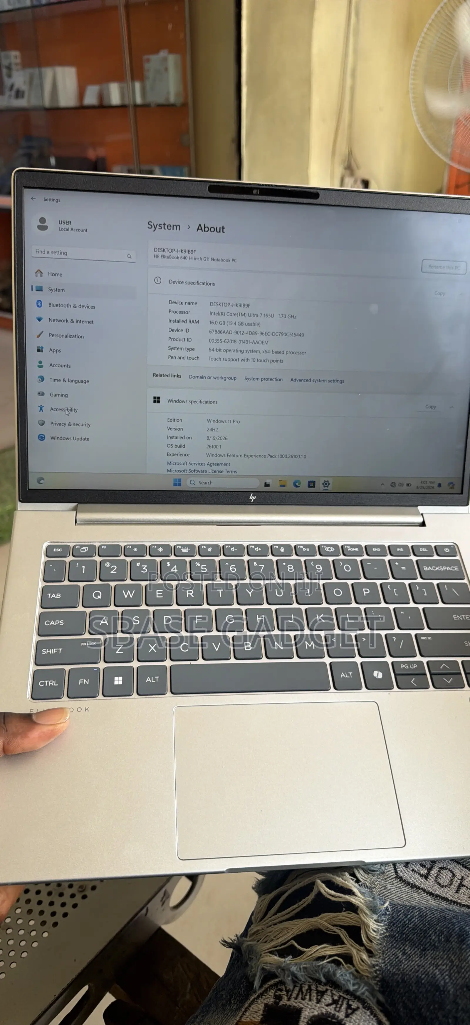 Laptop HP EliteBook 640 G11 16GB Intel Core Ultra 7 SSD 512GB