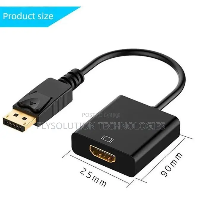 1080P DisplayPort Display Port to HDMI-compatible Adapter for PC TV