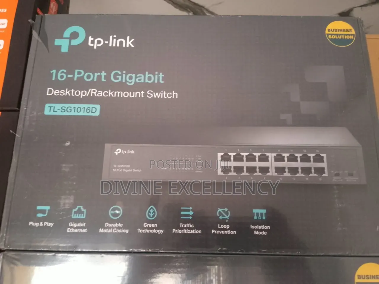 Tplink 16port Gigabit Switch + Rankmount