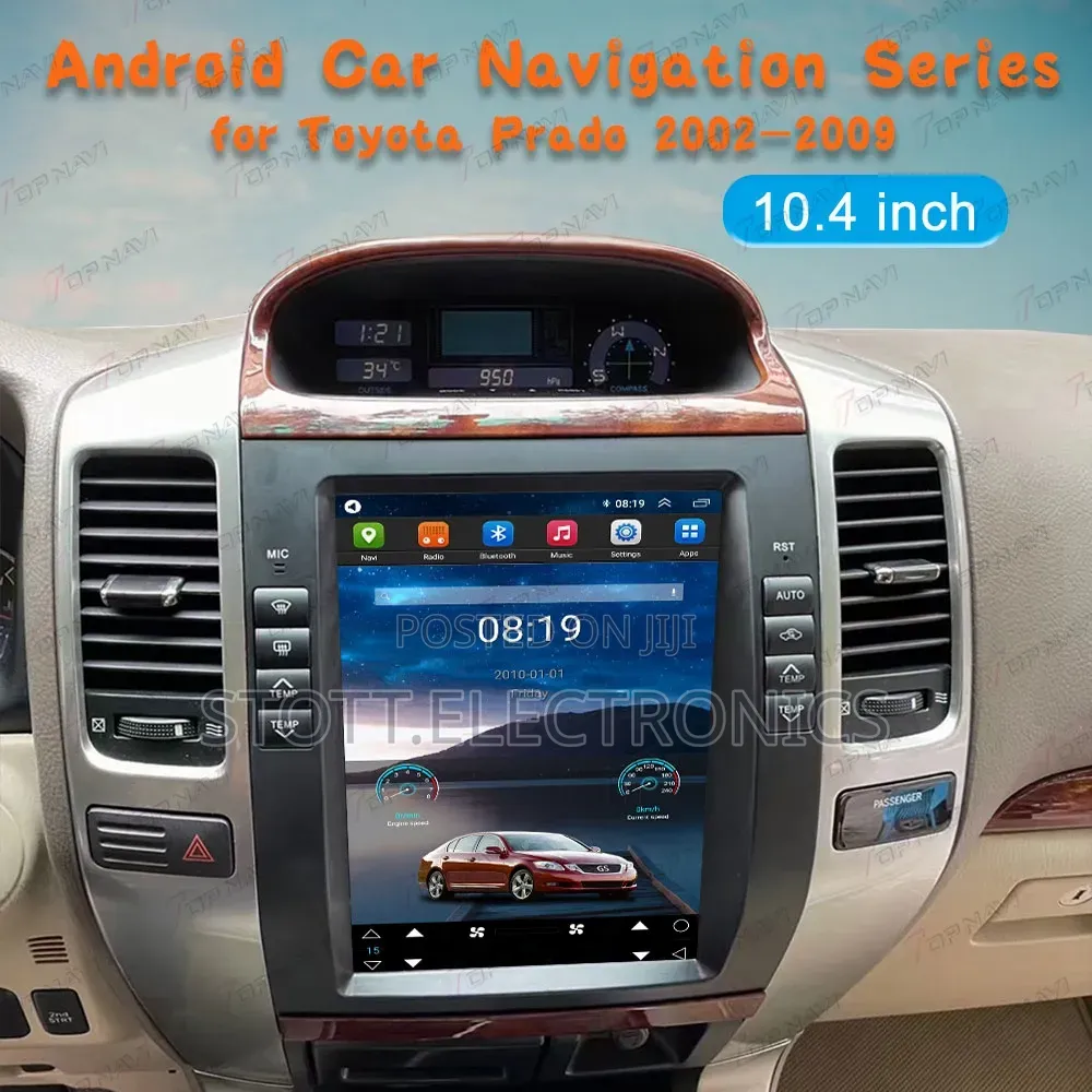 Toyota Prado 2005-2008 Car Android Navigation System Tesla Styely