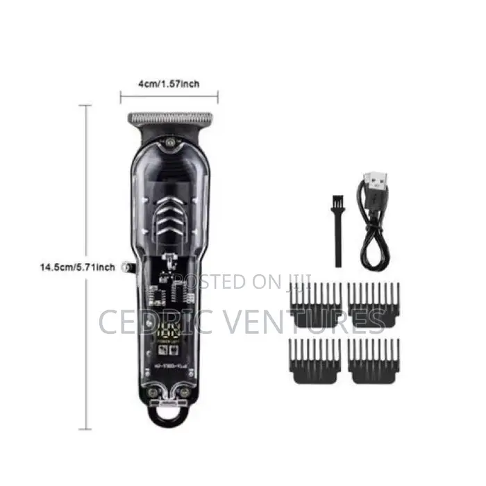 Share This Product
Rechargeable Transparent Hair Clipper