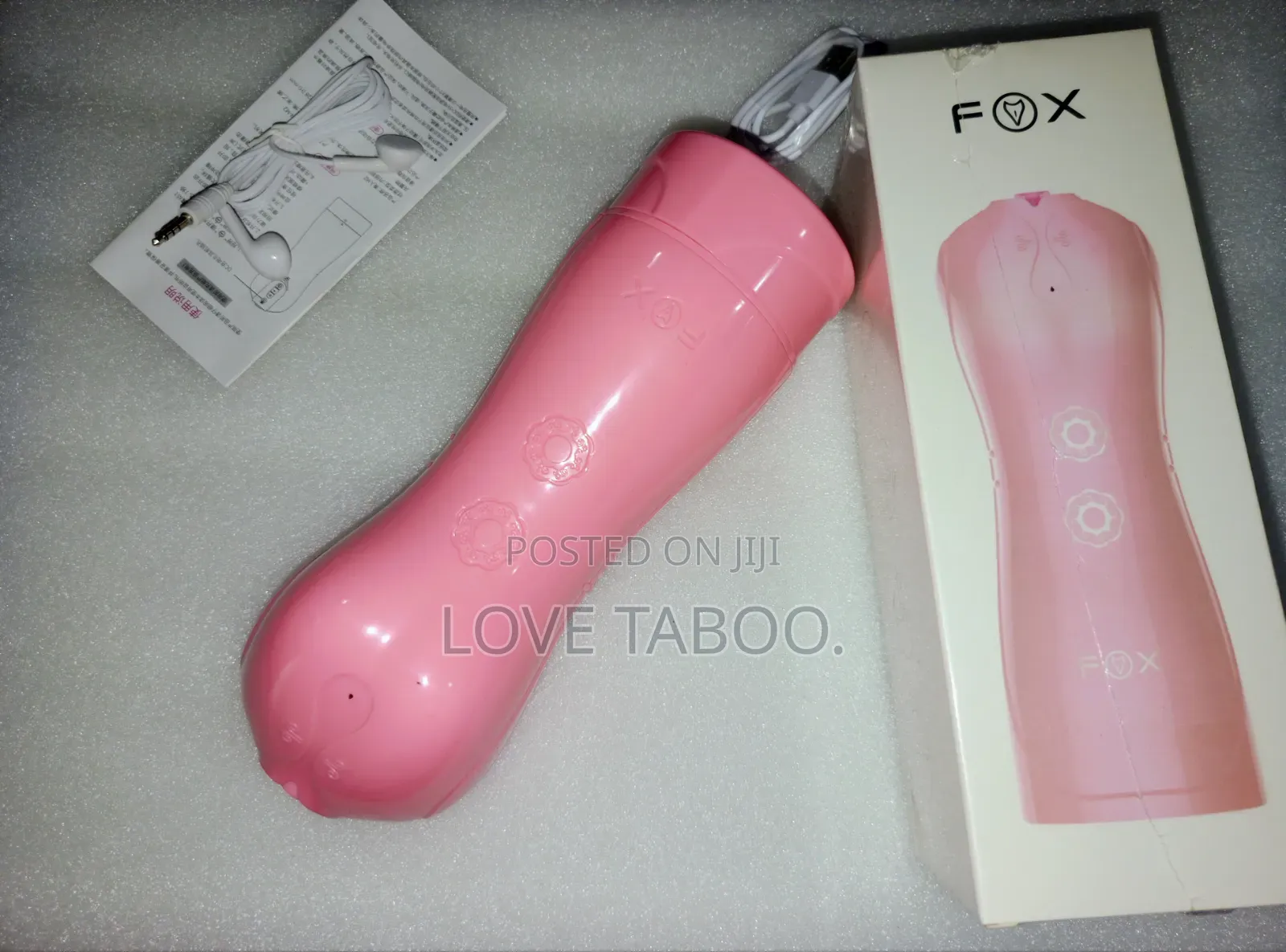 Pink Fox Male Moaning Throbbing Pussy Masturbator Sleeve