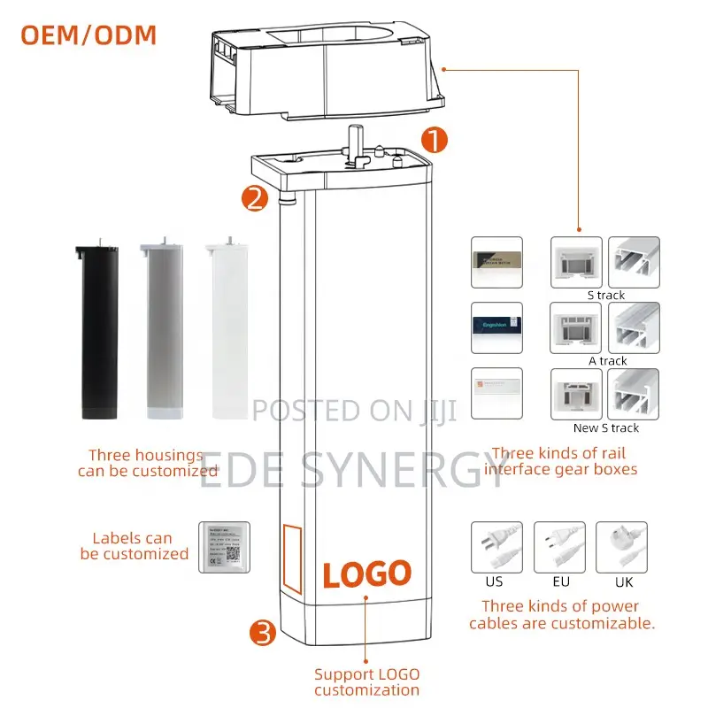 Curtain Motor Wireless Tuya Window Controller Indoor Office Smart