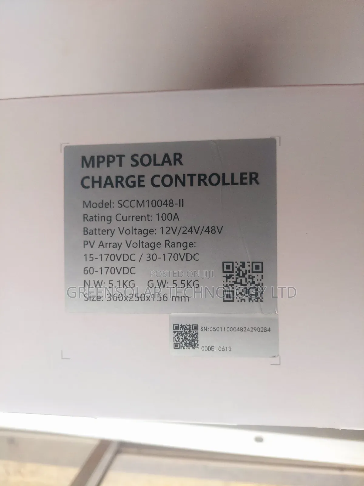100A Felicity MPPT Charge Controller SCCM10048-II