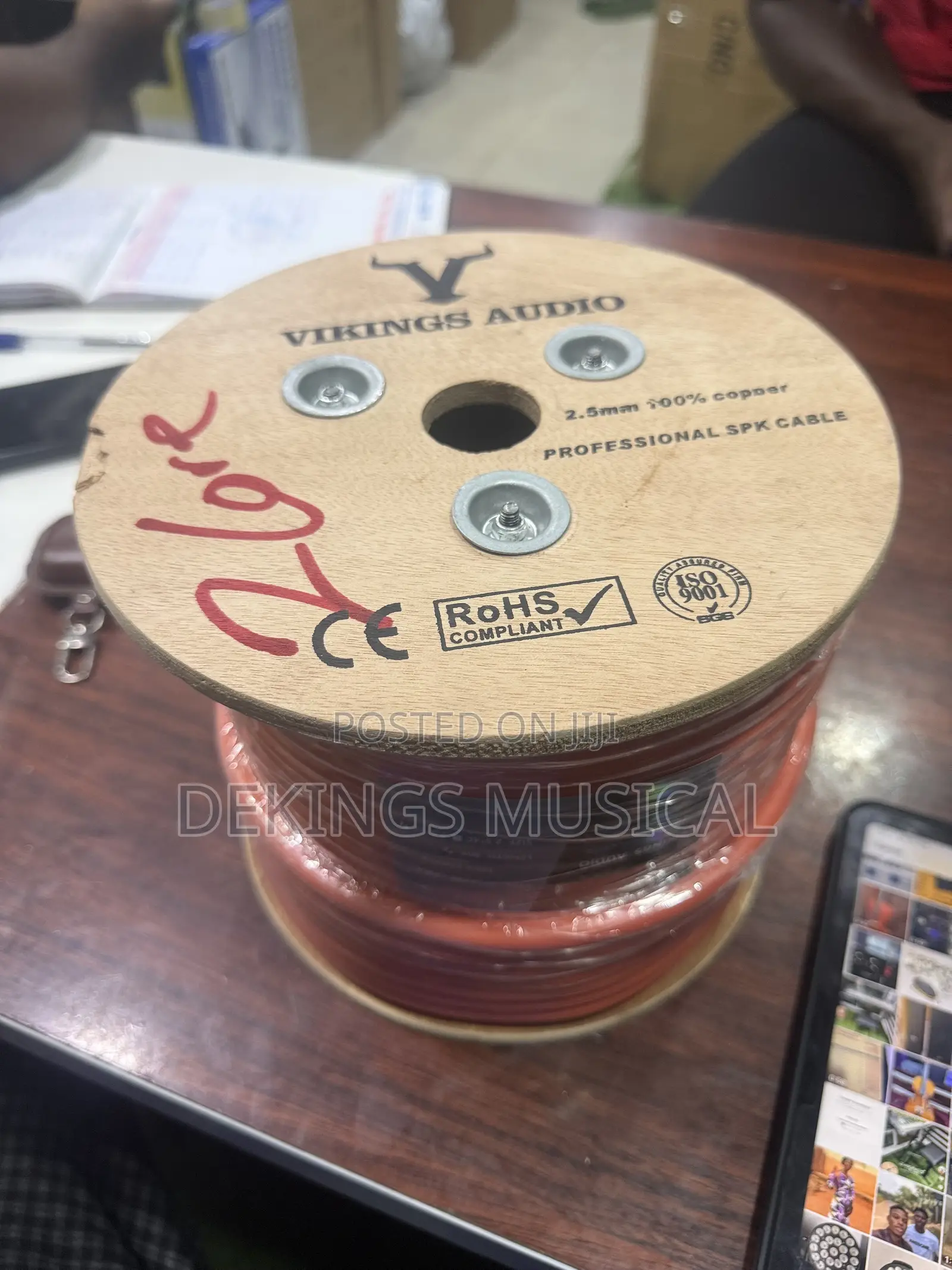 Original Copper Speaker Wire 50meter 2core