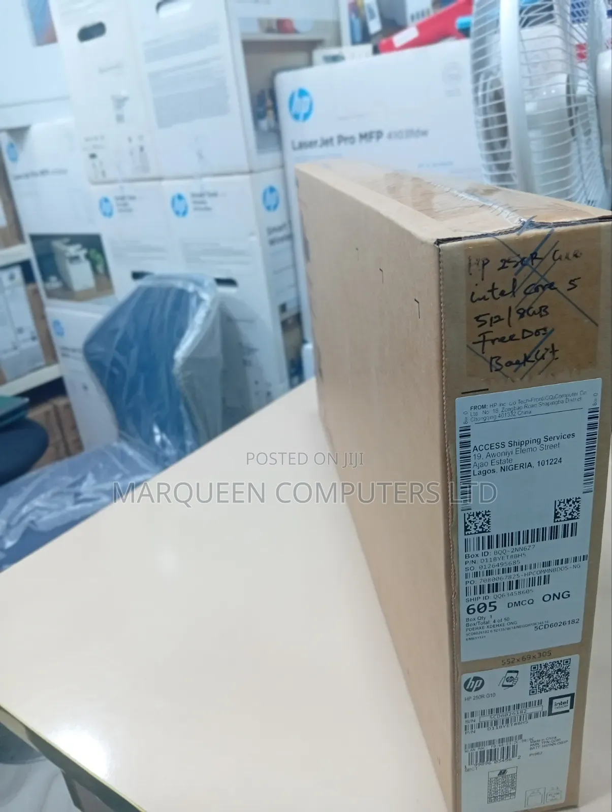 New Laptop HP 250 G10 8GB Intel Core 5 SSD 512GB