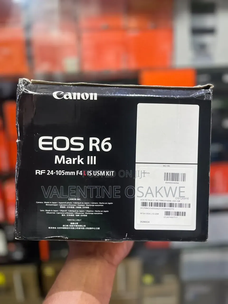 Canon EOS R6 Mark Iii Body Only